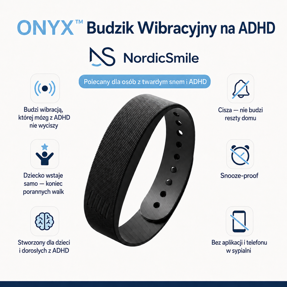 ONYX™ Budzik Wibracyjny na ADHD